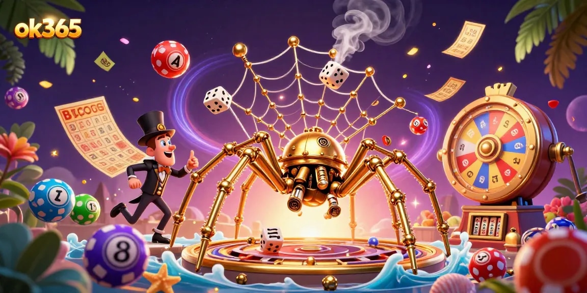 Engage in exciting lottery gameplay at ok365 with vibrant graphic elements and rich details.