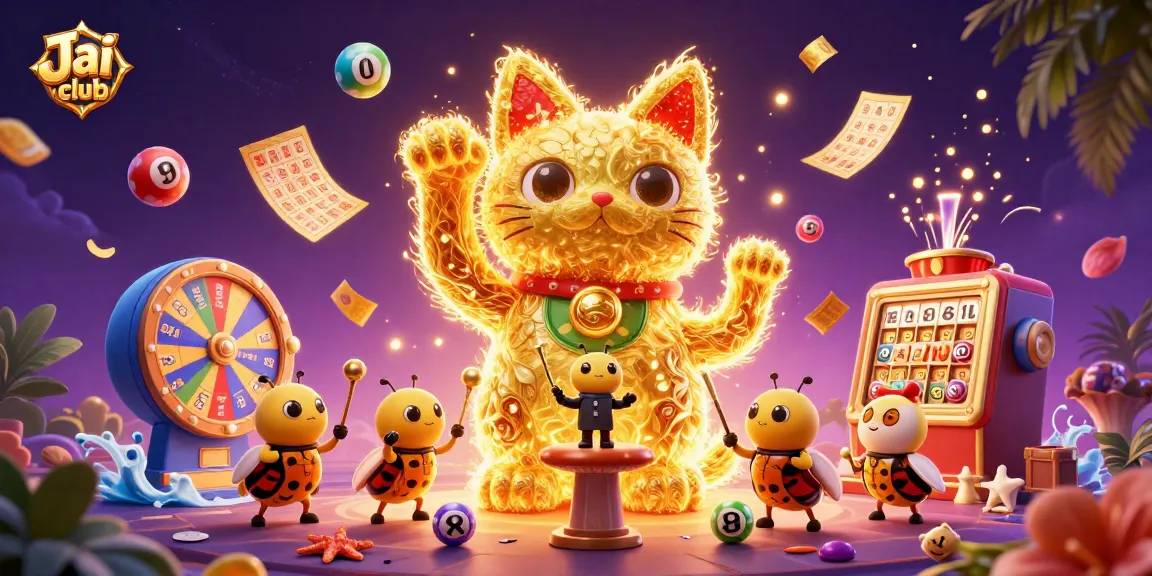 Experience thrilling lottery gaming action with the Jai club's vibrant elements and dynamic rewards.