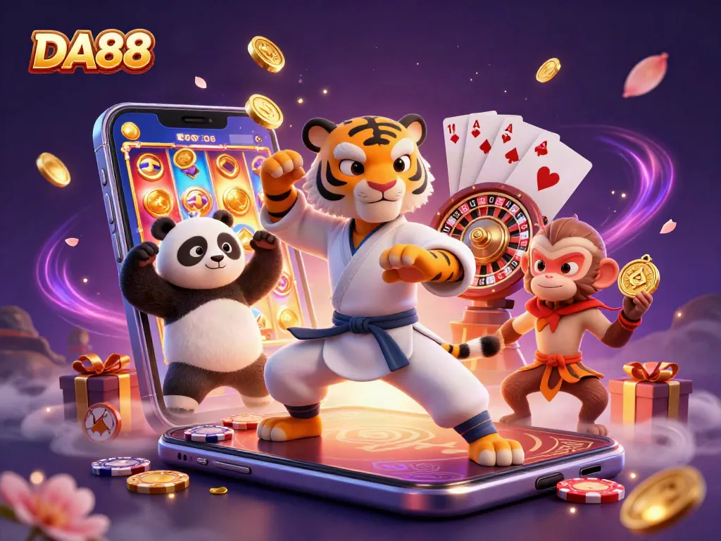 Engage with DA88 for thrilling slot games featuring 3D characters and captivating bonuses.