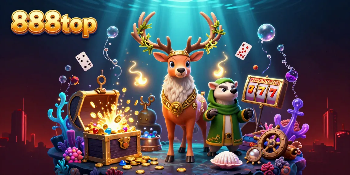 Experience thrilling gameplay at 888top with dynamic visuals, golden treasures, and exciting casino elements.