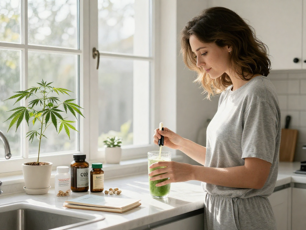 Combinaison de bêta-bloquants et CBD, huiles réconfortantes et produits naturels pour un bien-être optimal.