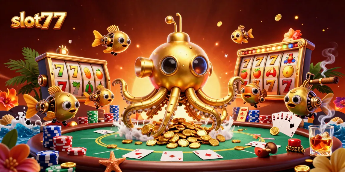 Menangkan jackpot dengan slot777 yang penuh simbol keberuntungan dan suasana meriah.