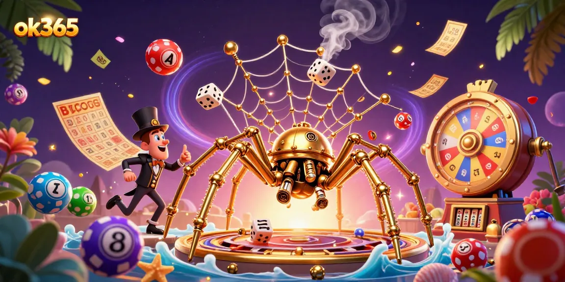 Engage in exciting lottery gameplay at ok365 with vibrant graphic elements and rich details.