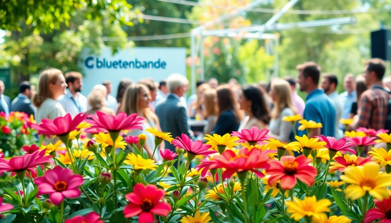 Die bluetenbande Gemeinschaft, die Freude und Zusammenhalt im Garten feiert.