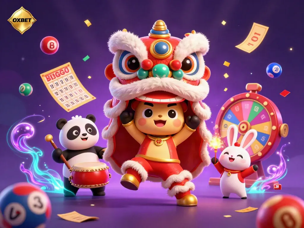 Experience exciting casino action with colorful elements showcasing OXBET's vibrant gambling games.