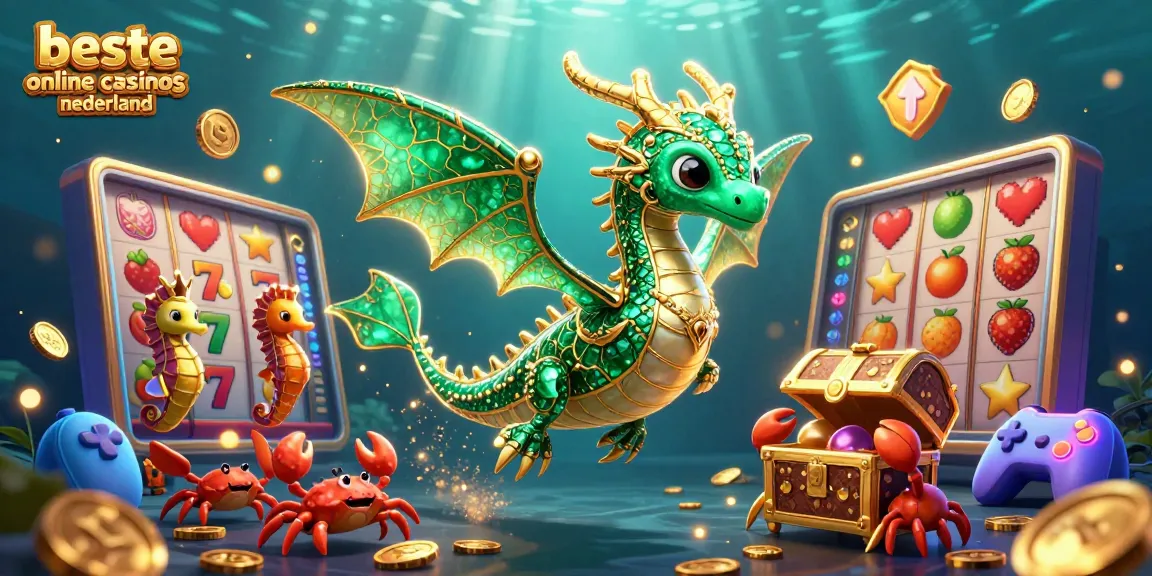 Explore the treasure-filled sea with the beste online casinos nederland in a 3D animated scene.
