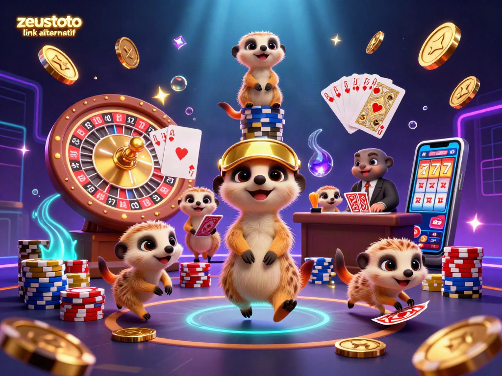 Win big at zeustoto link alternatif while enjoying an epic 3D meerkat casino adventure.