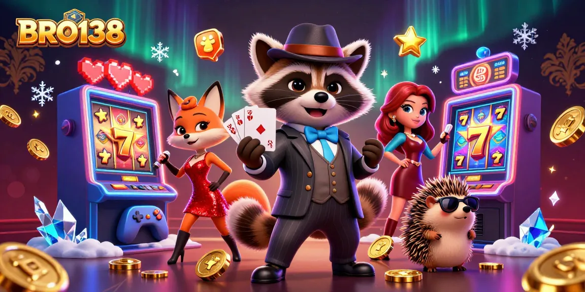 BRO138 experts enjoy spinning slots and winning jackpots in a lively casino atmosphere.