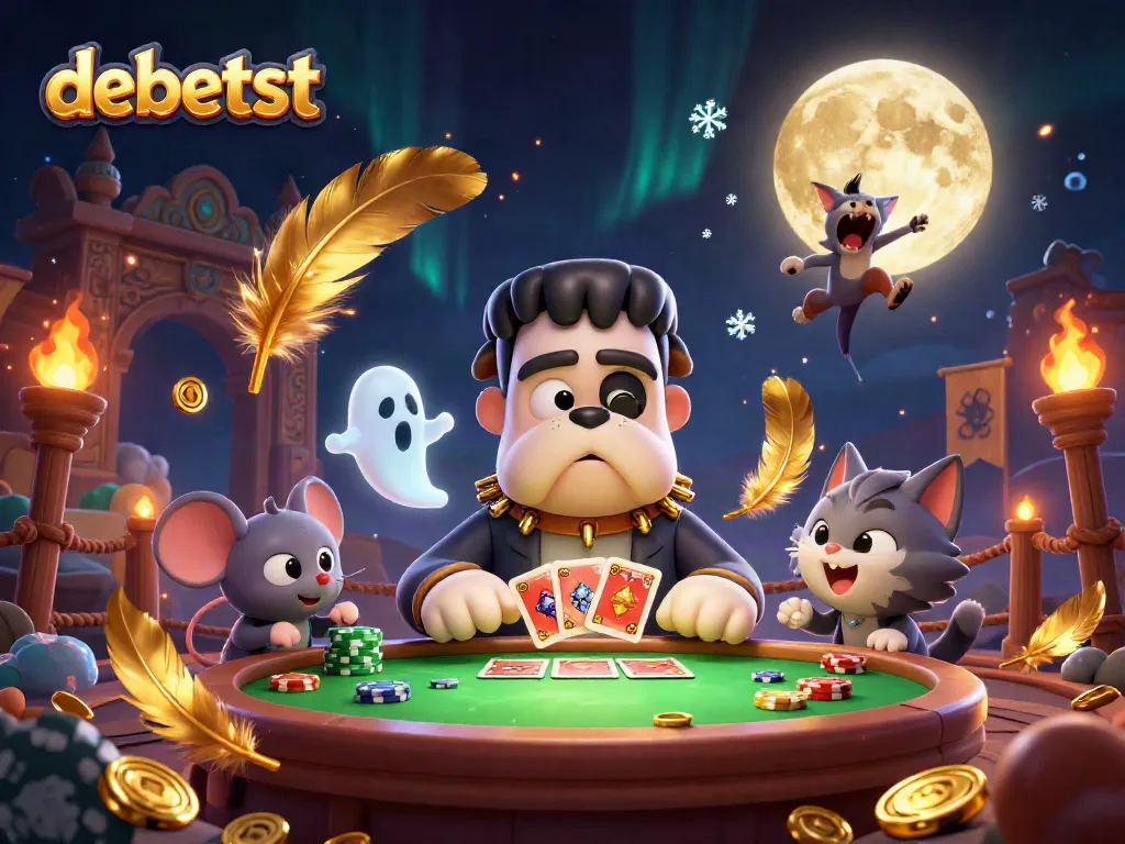 Experience the thrilling debetst casino action with a spooky atmosphere and vibrant characters.