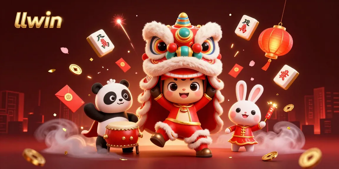 Experience thrilling gameplay at llwin with vibrant characters in 3D casino-themed illustration.