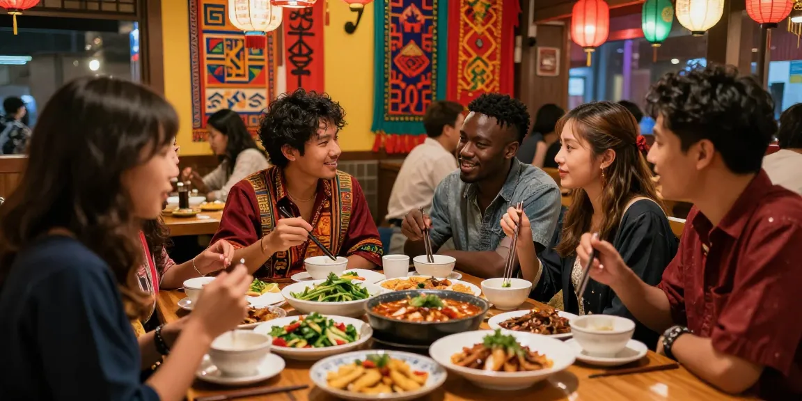 Explore cultural content at https://hanadultalk.com, showcasing diverse communities enjoying Asian cuisine and entertainment.