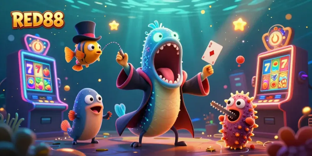 Experience thrilling gameplay at RED88 with magical characters in an exciting casino world.