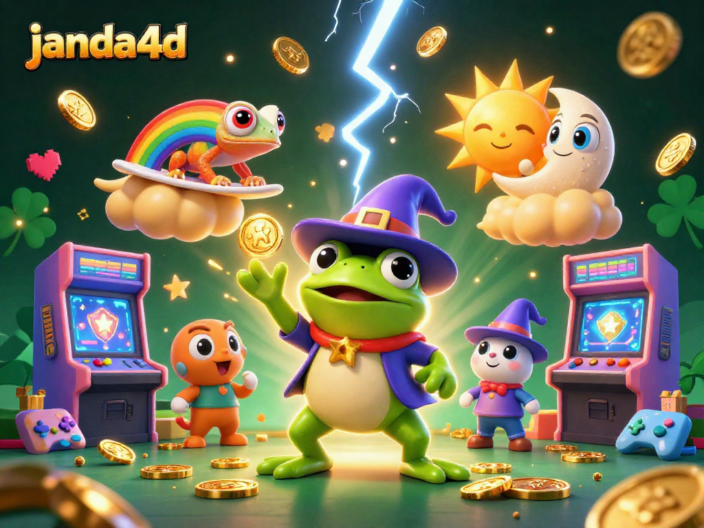 Janda4d menghadirkan suasana magis dengan raja kodok dan kemerahan chameleon saat bermain jackpot!