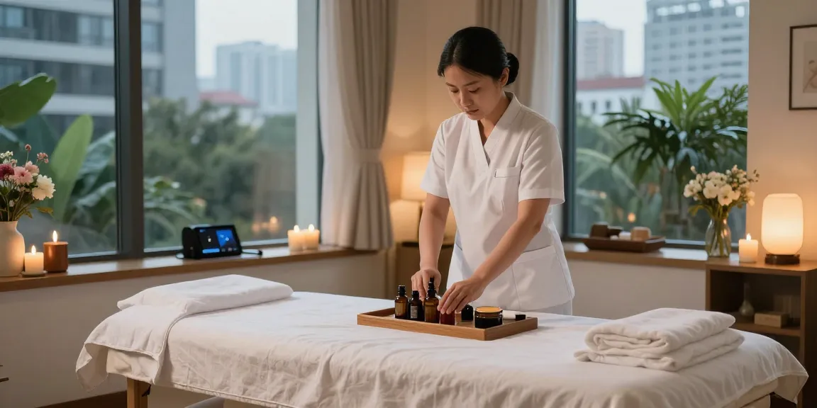Enjoy a rejuvenating 서울출장안마 experience in a serene massage therapy room.