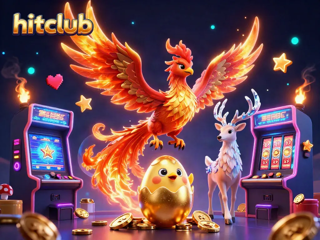 Experience the exciting gameplay at hitclub with vibrant characters and dynamic casino elements.