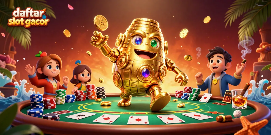 Experience the excitement with daftar slot gacor as gold coins and slot symbols animate dynamically.