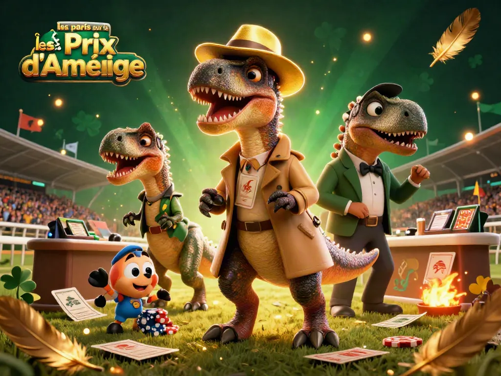 Engage in les paris sur le Prix d'Amérique at a dynamic horse racing betting scene.