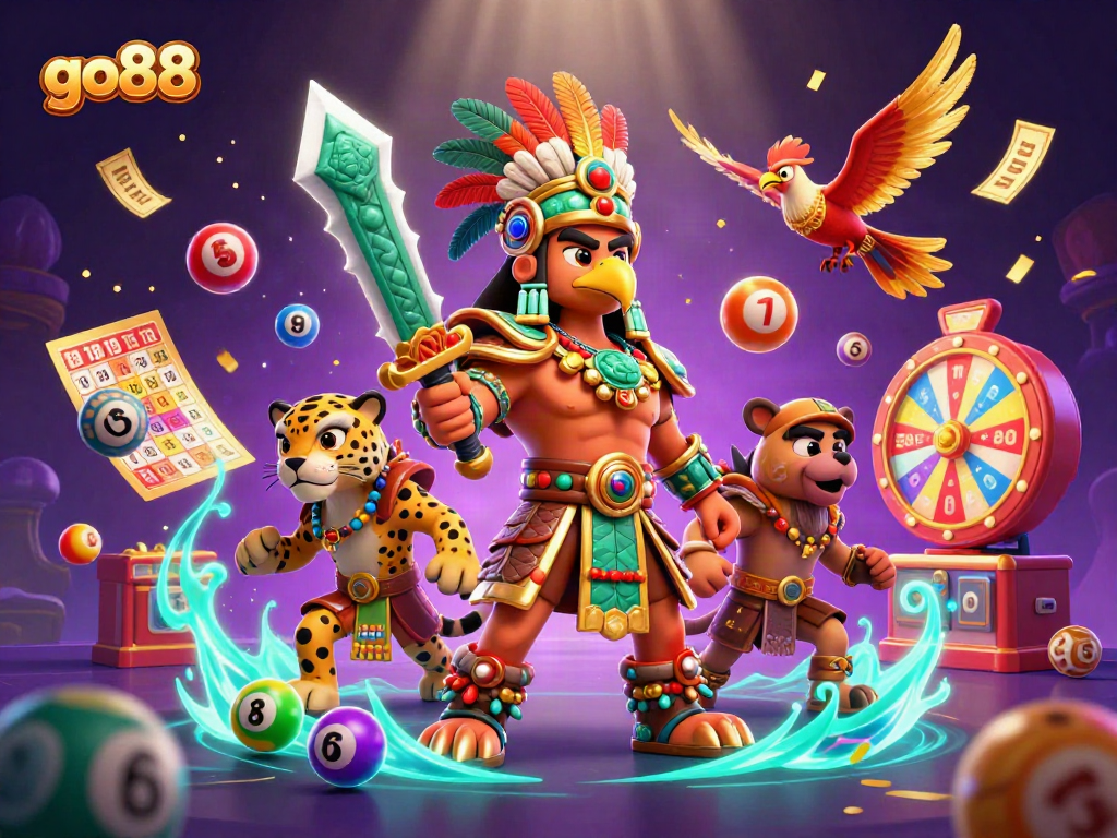 Experience thrilling gameplay at go88 with dynamic lottery elements and exciting casino characters.