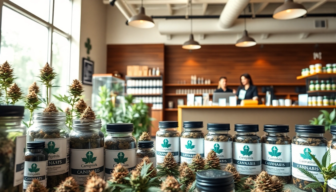 Discover where can you buy weed online with a vibrant dispensary display and friendly staff.