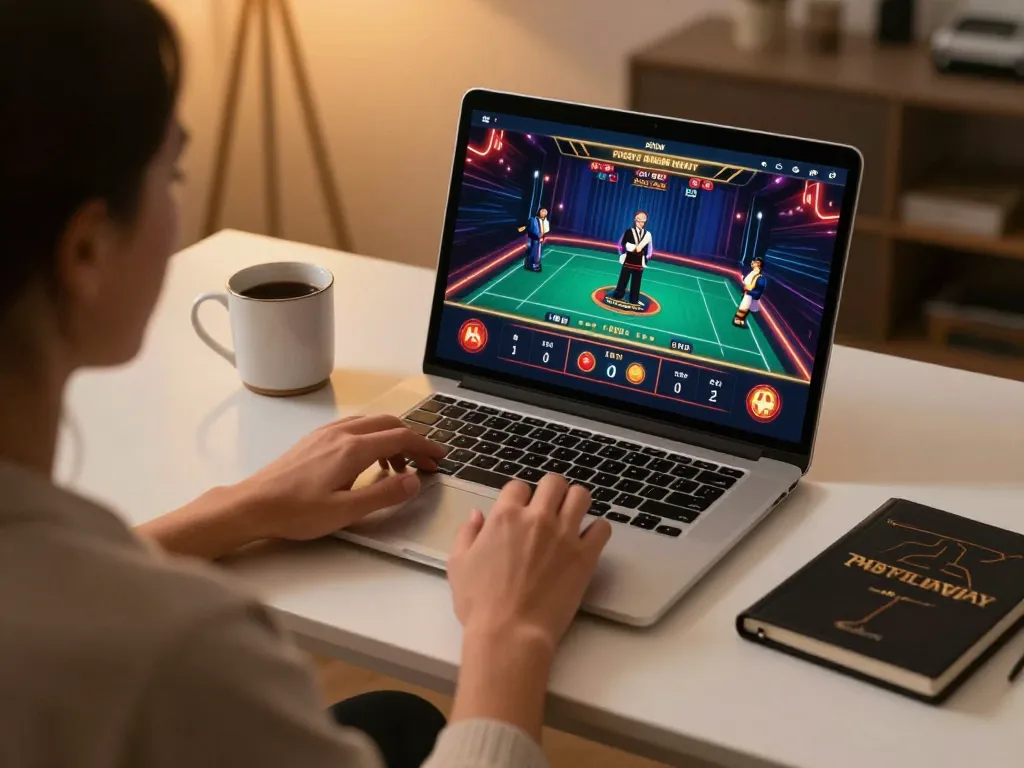Experience thrilling gameplay with 99win in a stylish home gaming setup