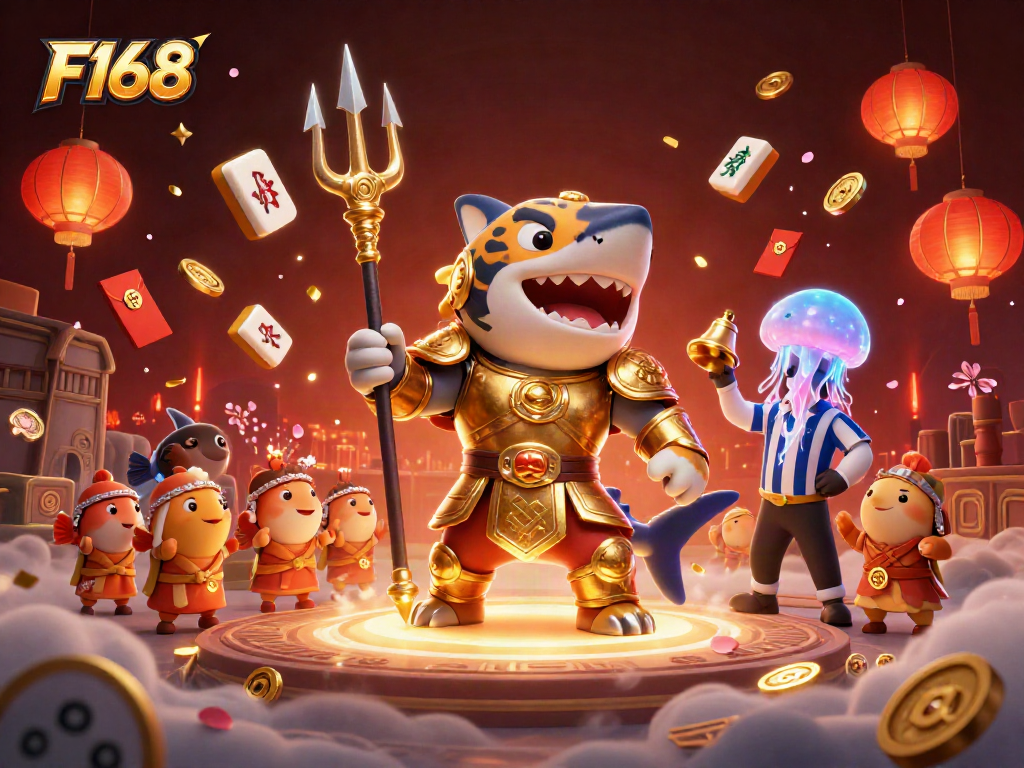 Experience F168 gaming excitement with a vibrant underwater casino showcasing epic battles in style.