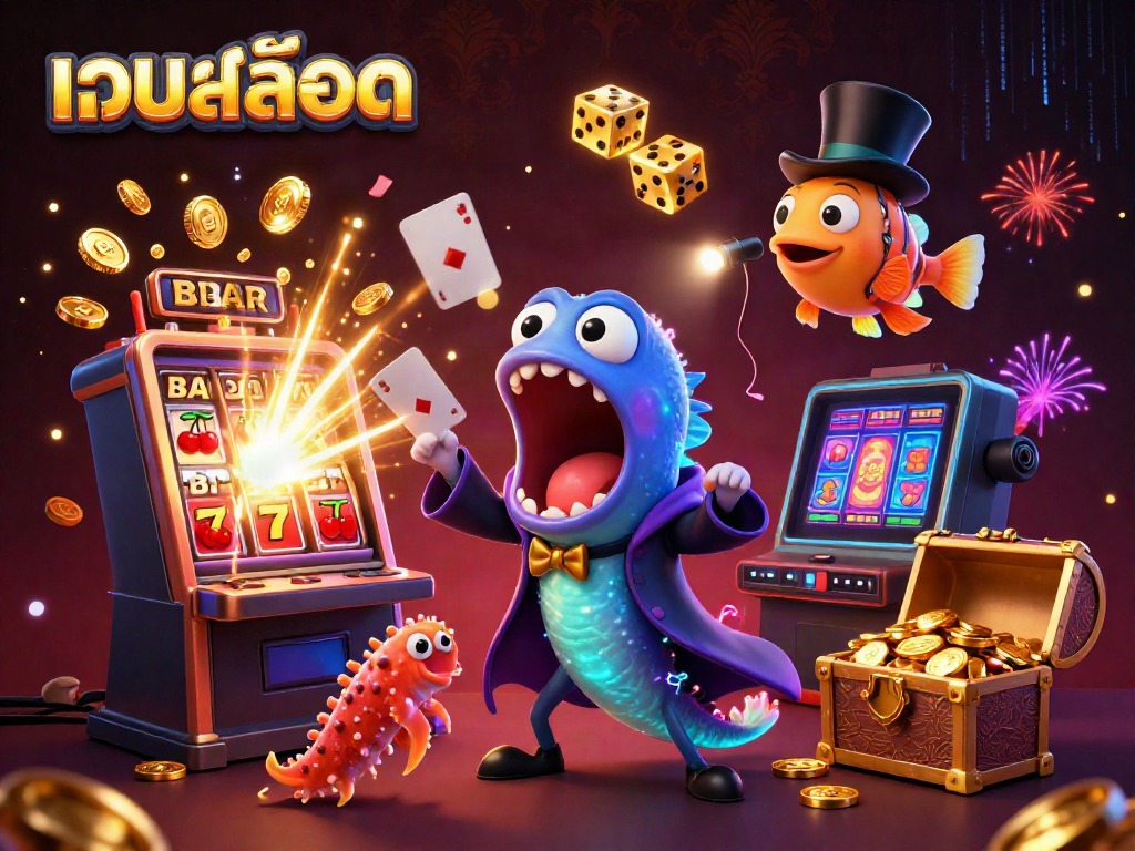 Experience thrilling เว็บสล็อต action with vibrant characters in a magical underwater scene.