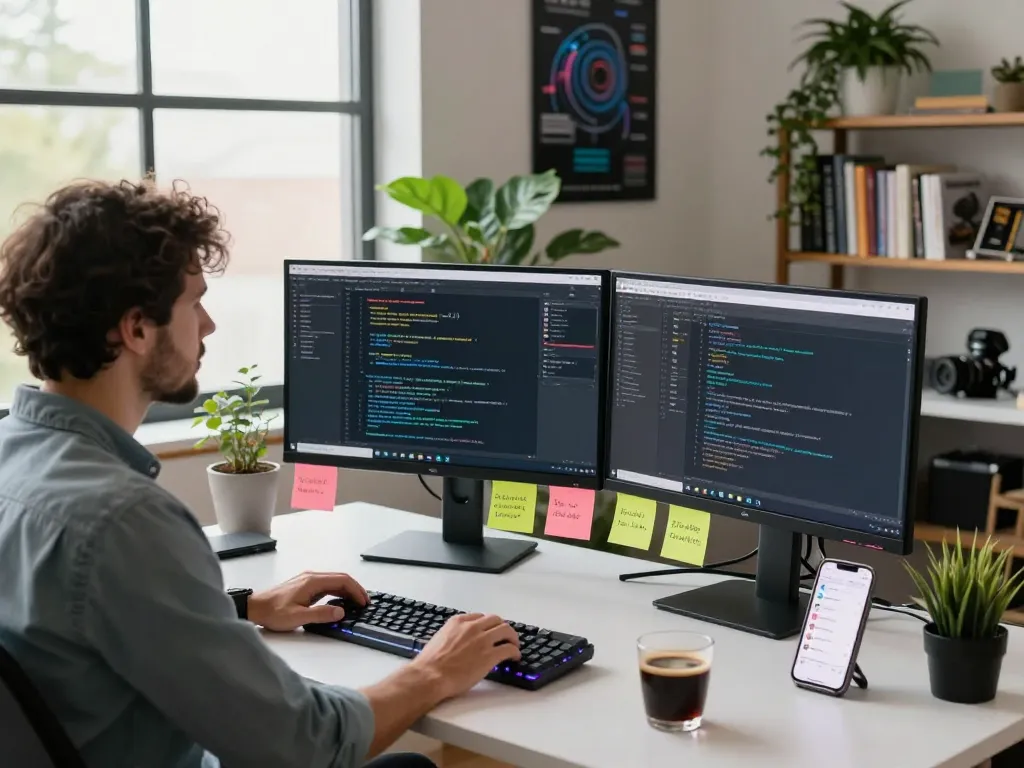 openclaw AI assistant setup in a modern workspace with code and collaboration tools