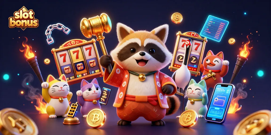 Play exciting slot bonus games with cheerful characters and vibrant 3D casino elements.