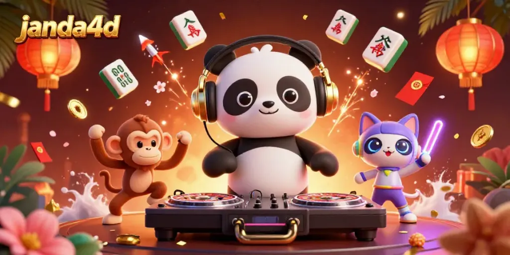 Janda4d taruhan seru dengan DJ panda, monyet penari, dan kucing rave.