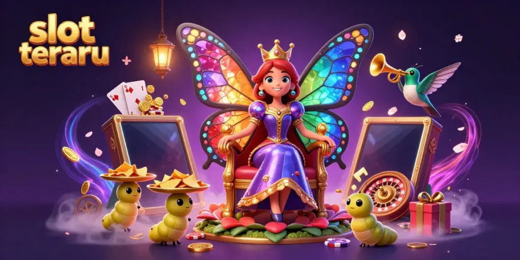 Menangkan jackpot di slot terbaru dengan ilustrasi 3D menarik dari kasino yang penuh warna.