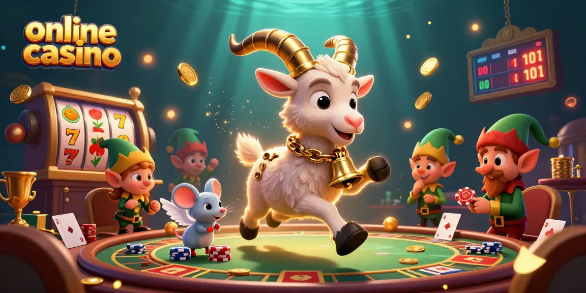 Engage in an exciting online casino experience with 3D cartoon characters in a vibrant, dynamic scene.