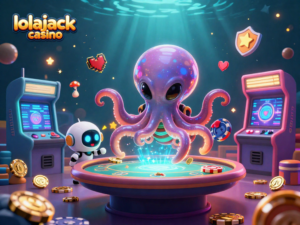 Experience the excitement at lolajack casino with alien octopus and dynamic gambling elements.