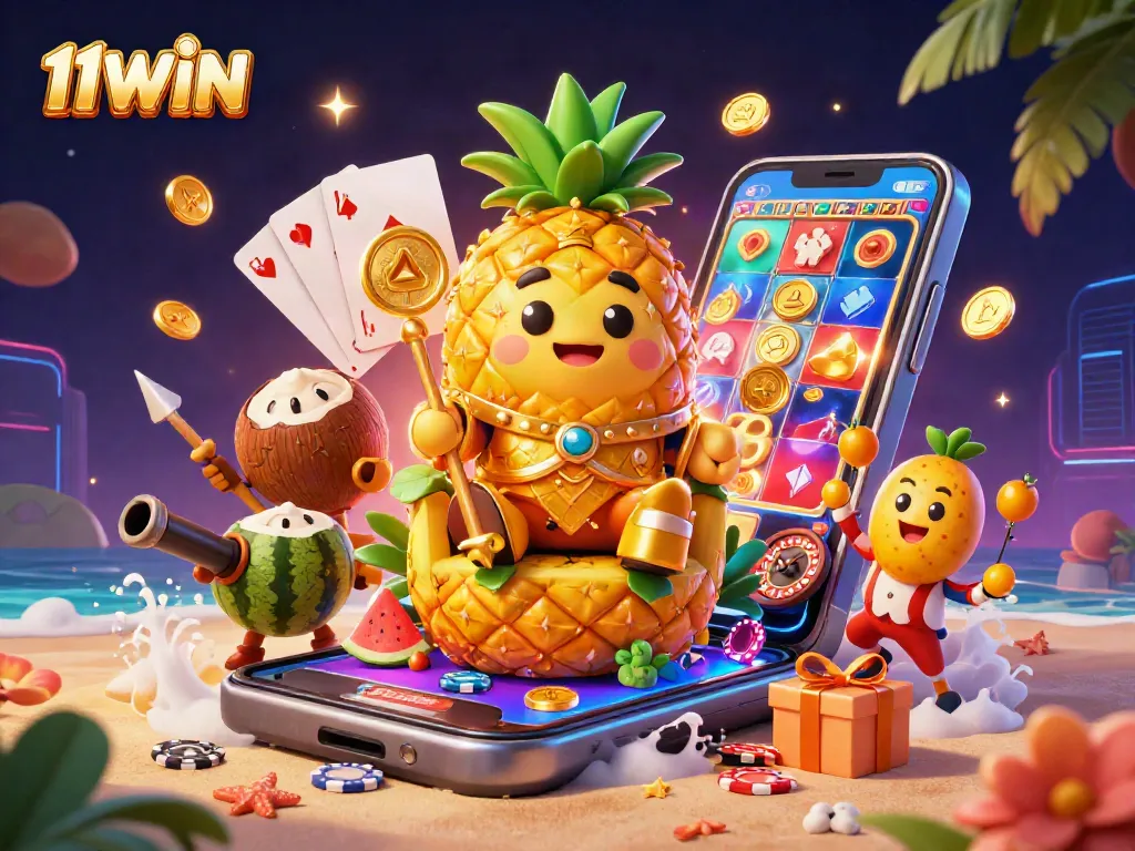 Engage in thrilling gaming at 11WIN with vibrant characters and dynamic slot games.
