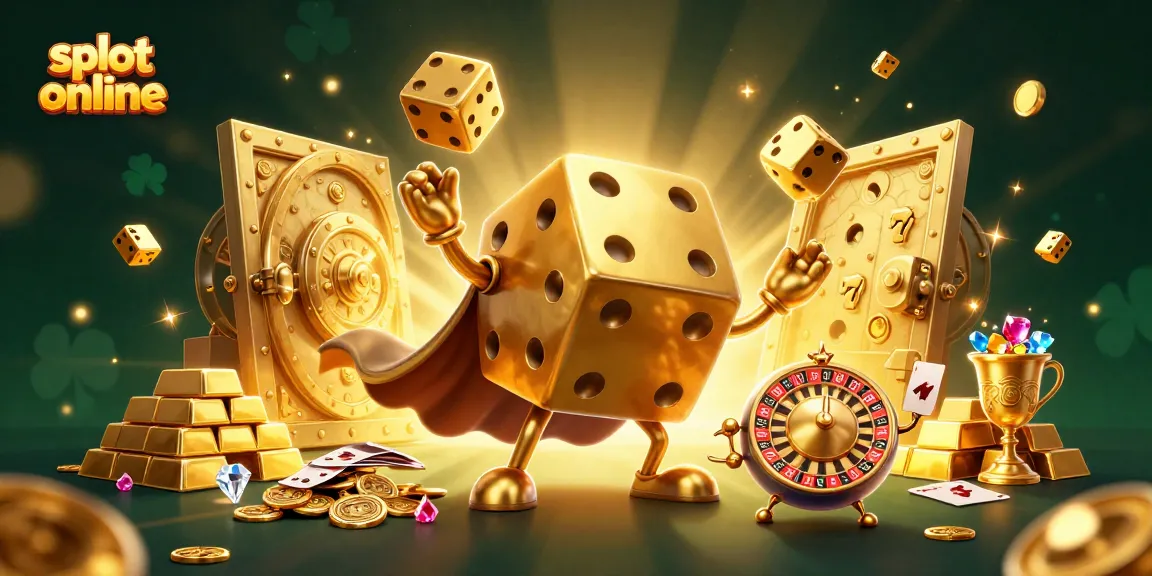 Experience the thrill of slot online gaming with vibrant 3D characters and casino elements.