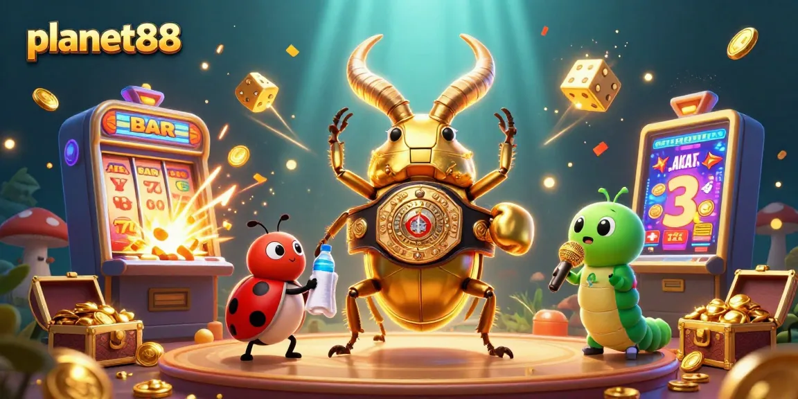 Spin the reels with planet88's exciting slot action featuring vibrant symbols and lively characters.