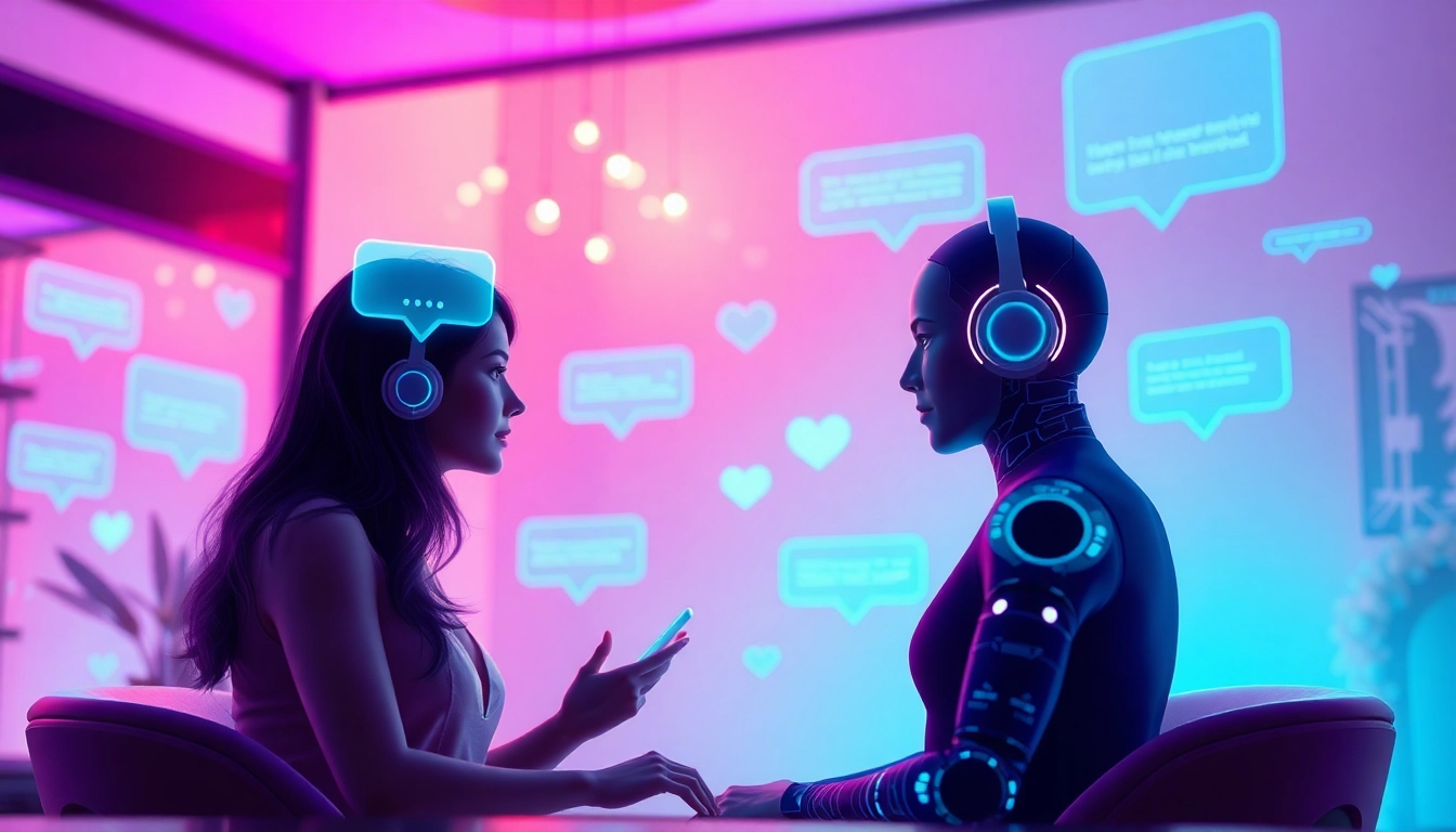 Explore engaging sex AI chat interactions in a cozy digital environment filled with playful avatars.