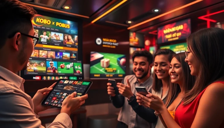 Exciting online betting scene showcasing Nhà Cái NK88 gaming interface and user engagement.