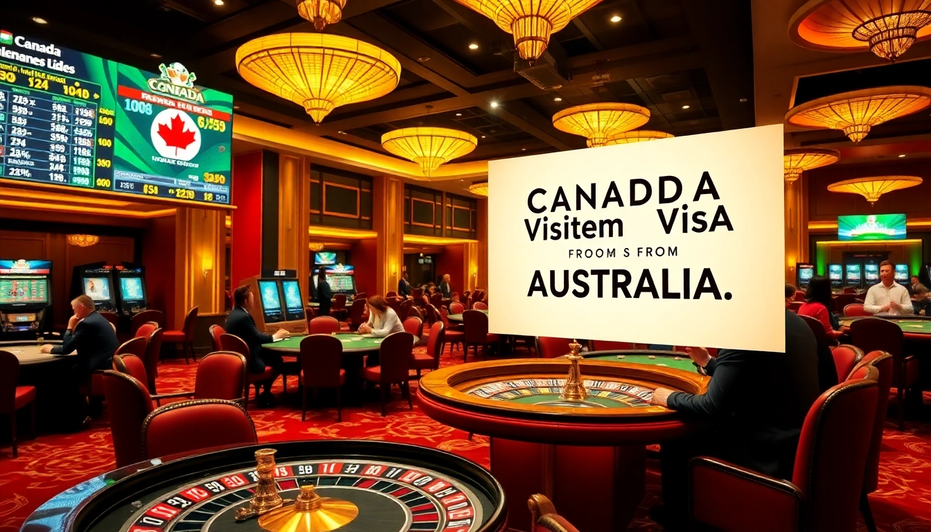 Experience high-stakes gaming excitement while applying for a canada visitor visa from australia.