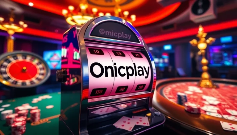 Enjoy thrilling action on Onicplay's slot machines as players engage in exciting casino gameplay.