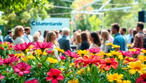 Die bluetenbande Gemeinschaft, die Freude und Zusammenhalt im Garten feiert.