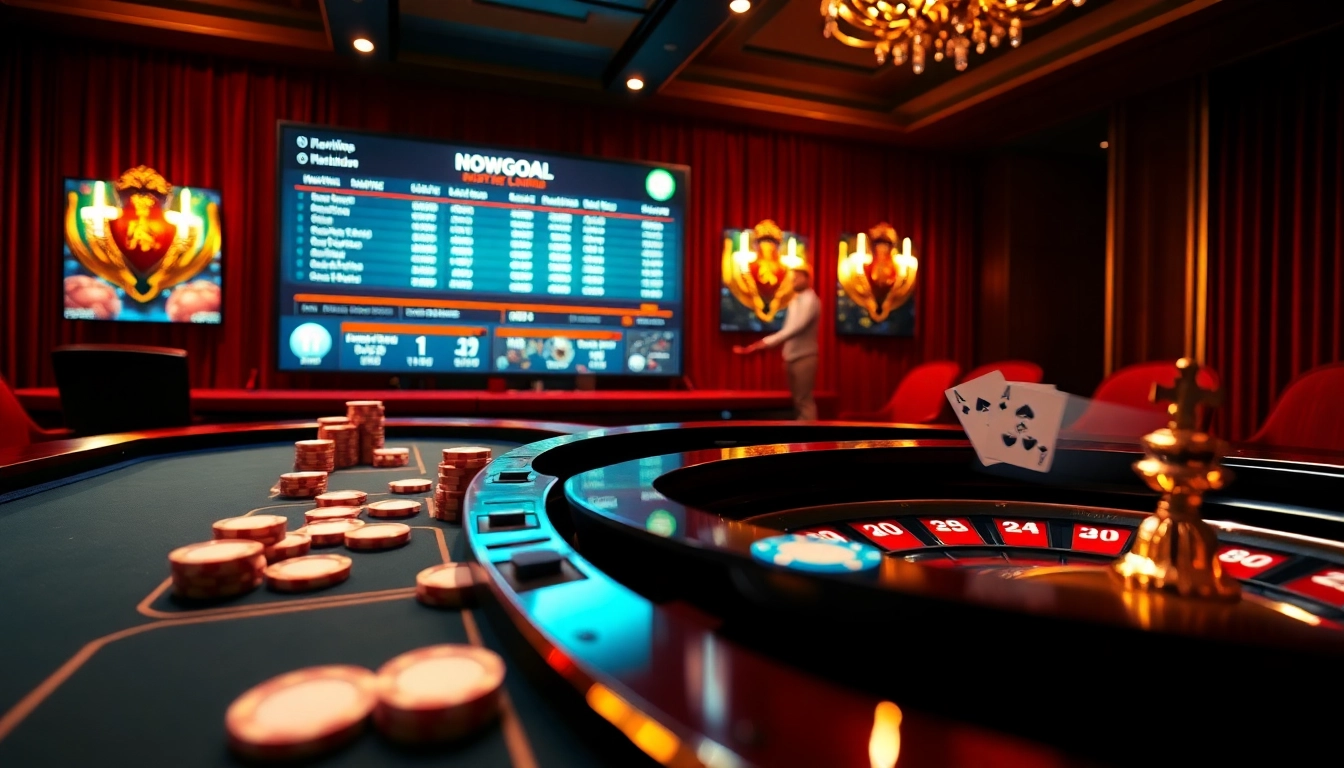Nowgoal offers thrilling online sports betting experiences with vibrant displays and luxurious casino elements.