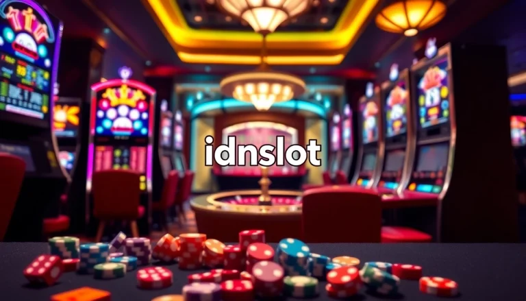 Experience the excitement of idnslot gaming at vibrant casino tables filled with action.